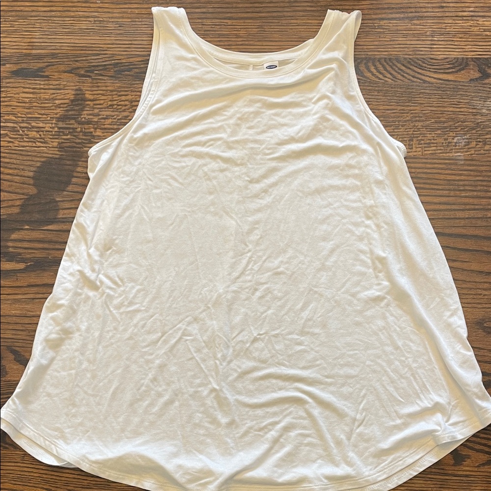 Old Navy White Luxe Sleeveless Women's Top